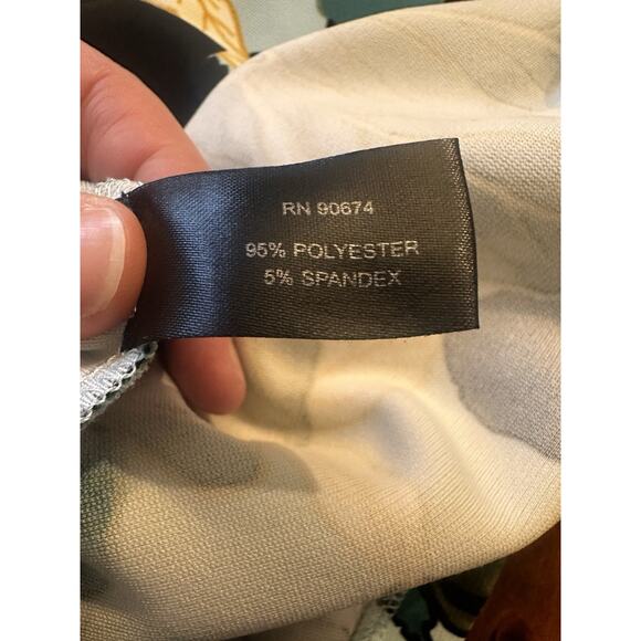 Boston Proper Size Medium Beyond Travel Shadow Florals High Neck Short Dress - Picture 10 of 14